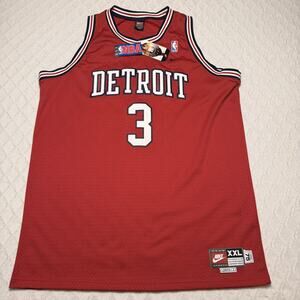 New Vintage Ben Wallace Nike Swingman Detroit Pistons Jersey XXL